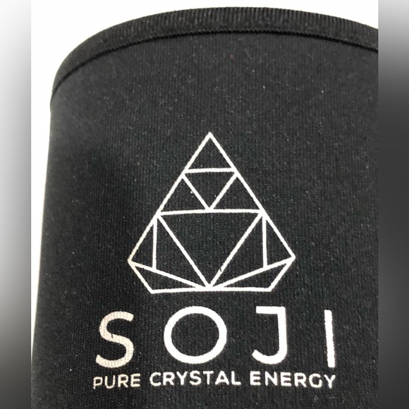 Soji Black Obsidian Crystal-Infused Water Bottle With Sleeve - Picture 12 of 15